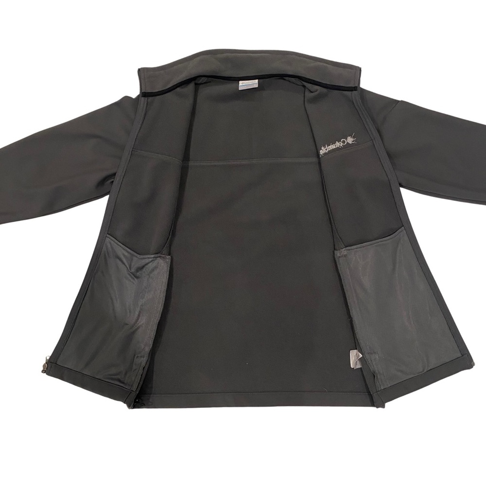 Columbia Men’s Charcoal Fleece Softshell Jacket | Size Small - Picture 3 of 7